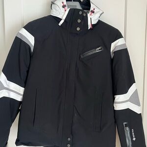 Spyder Black and White Ski Jacket